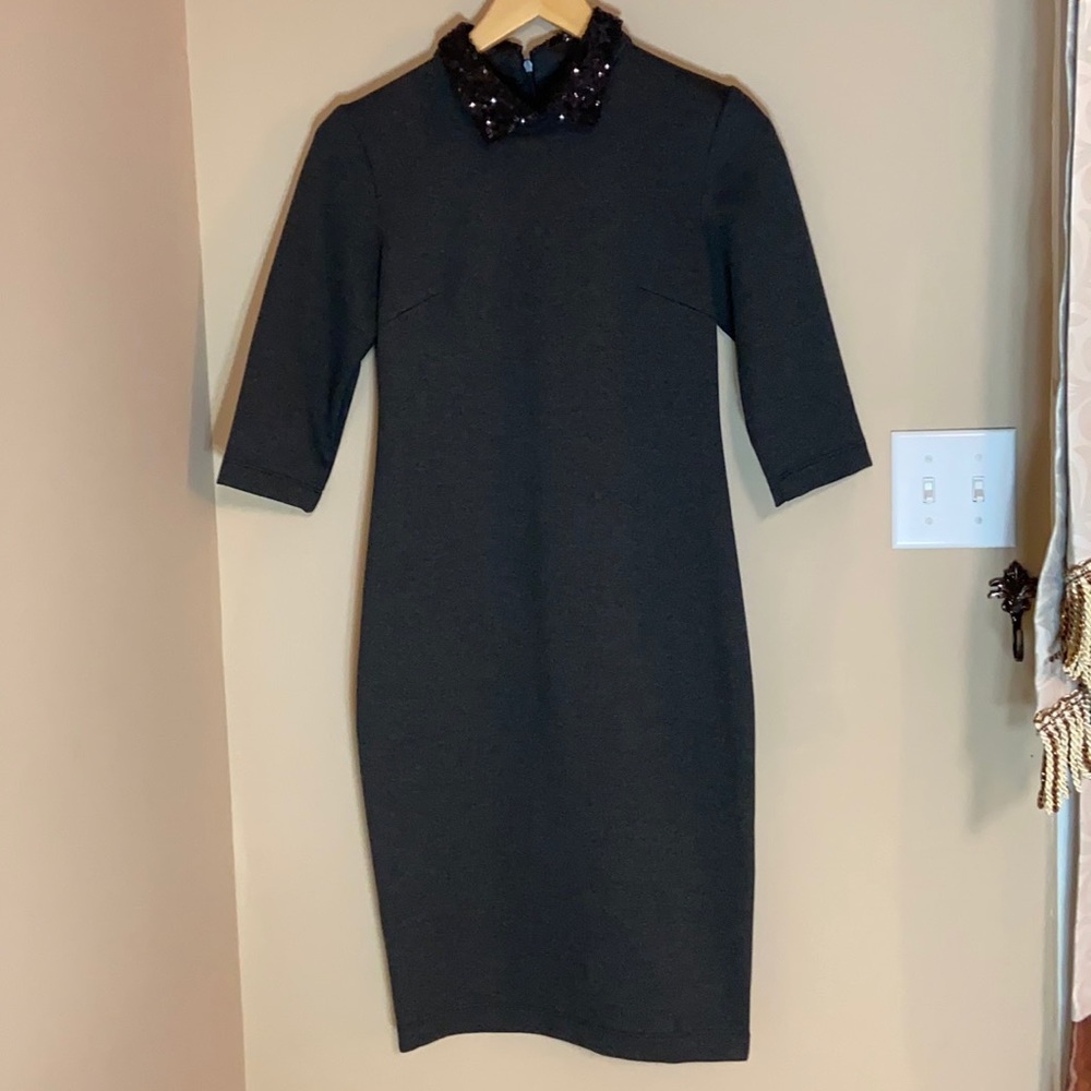 NWOT Mango Grey Midi Dress Size: S